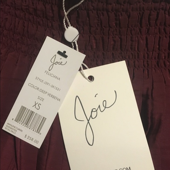 Joie Felicia Burgundy pleated skirt XS (0 or 00) - Picture 4 of 4